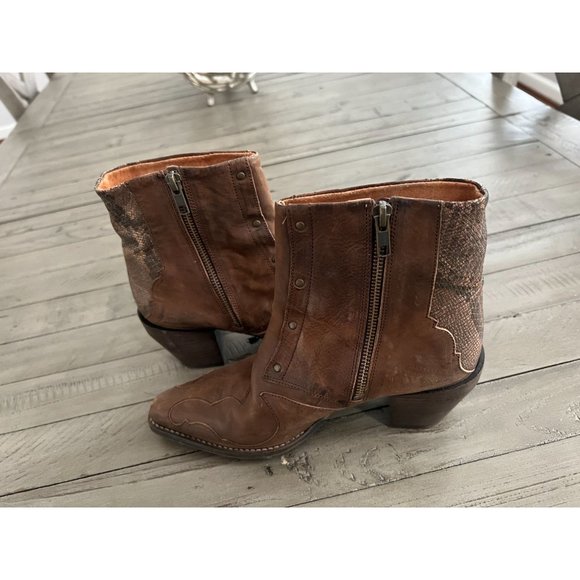 Free People Brown Ankle Boots - Picture 6 of 7